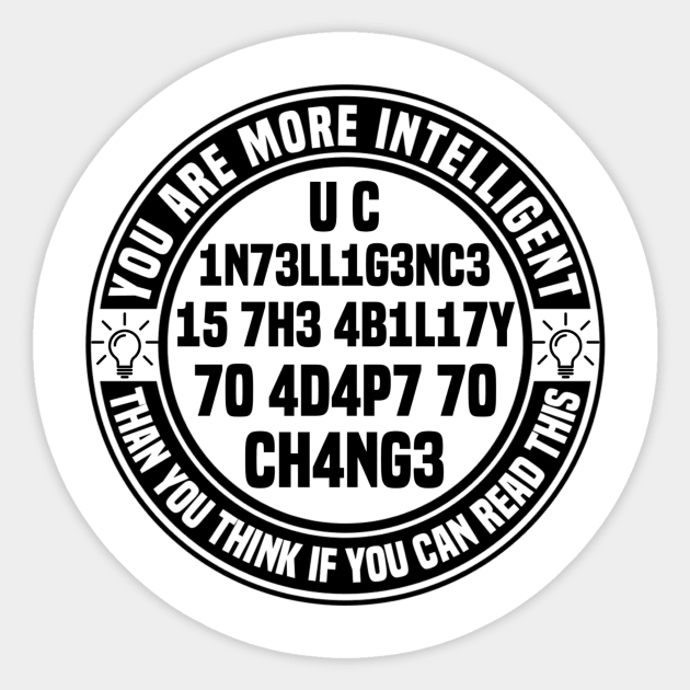 Test Your IQ With My Teeshirt Sticker by FirstTees